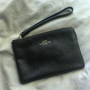 Black coach wristlet